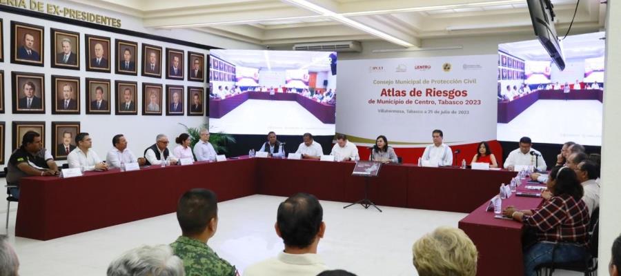 Presentan Atlas de Riesgos de Centro; tenía 8 años sin actualizarse