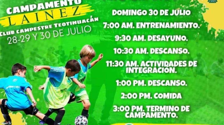 Academia Lainez prepara campamento de futbol en Edomex