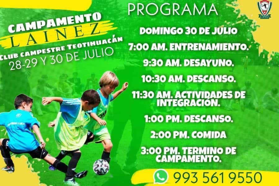 Academia Lainez prepara campamento de futbol en Edomex