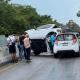 Lluvia provoca carambola en la Villahermosa-Macuspana  