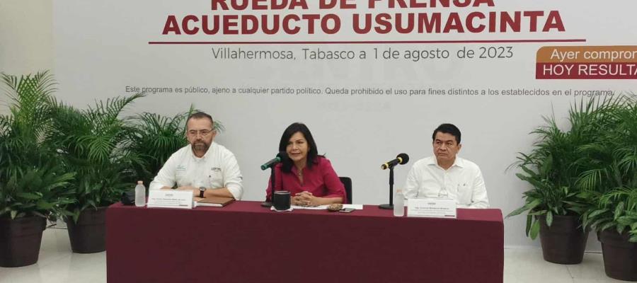 Arranca obra de acueducto Usumacinta por subtramos