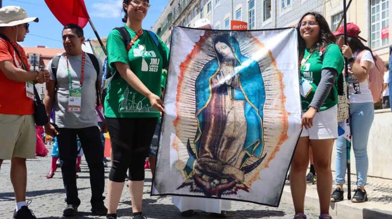 Más de 3 mil jóvenes mexicanos participan en la JMJ y "ponen color y alegría" en Lisboa