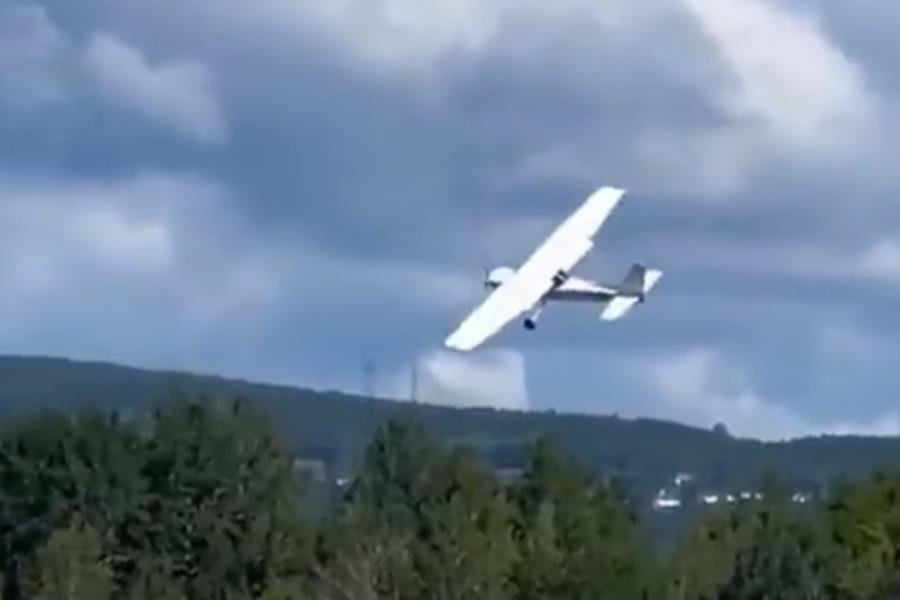 Cessna se estrella tras despegar en Quebec; tripulante sale ileso