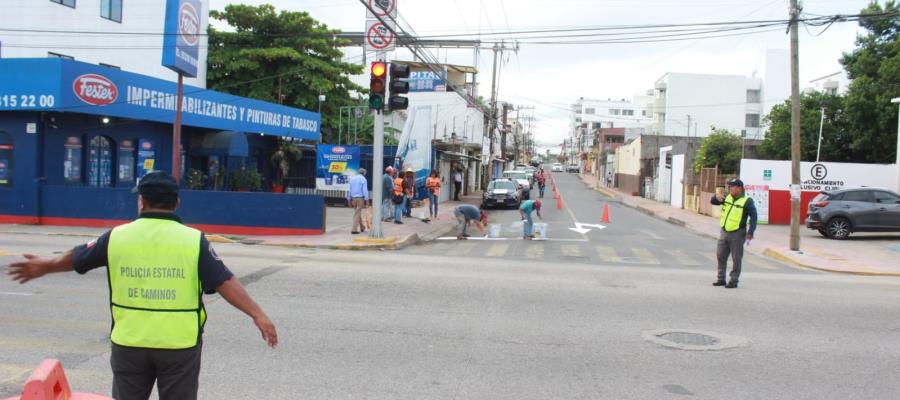 Habilita PEC tramos a un sentido por Acueducto Usumacinta