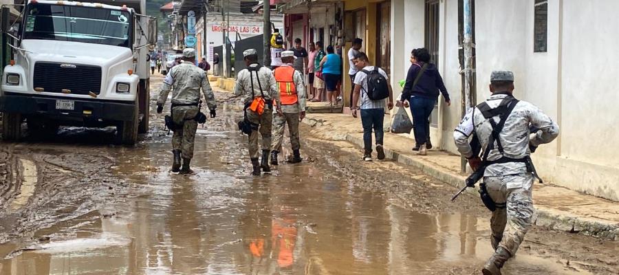 Fuertes lluvias provocan inundaciones en 4 municipios de Veracruz; activan Plan DN-III-E