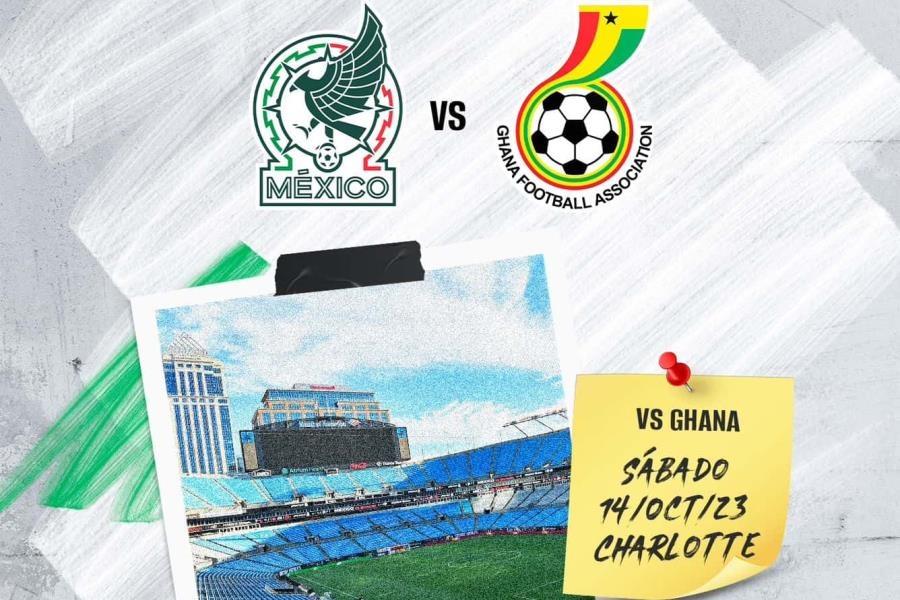 Tri enfrentará a Ghana en partido amistoso el 14 de octubre en Charlotte