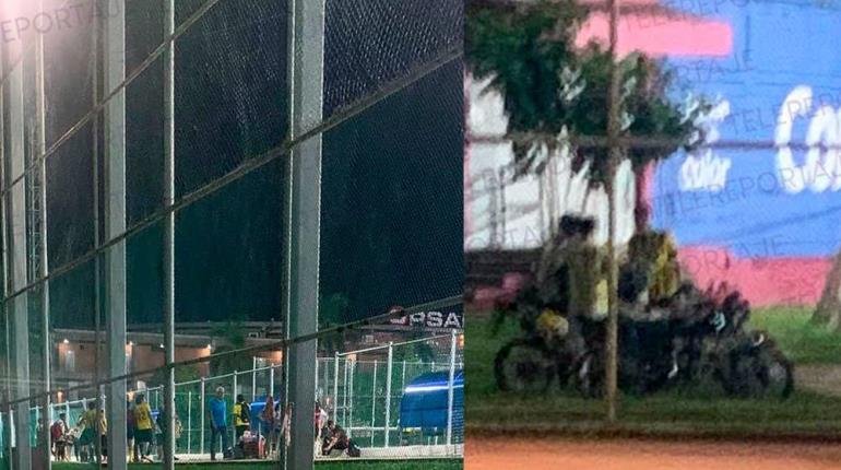 Sacan arma de fuego en pleno partido de futbol de Ciudad Deportiva