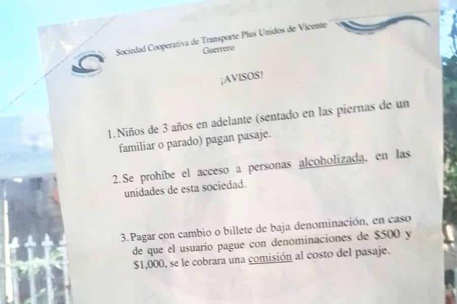 Denuncian a transportistas de Centla por cobrar comisión a usuarios que pagan con billetes de alta denominación