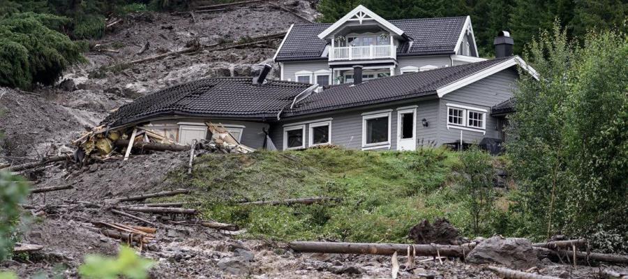 Evacúan a casi 4 mil personas en Noruega ante fuertes inundaciones