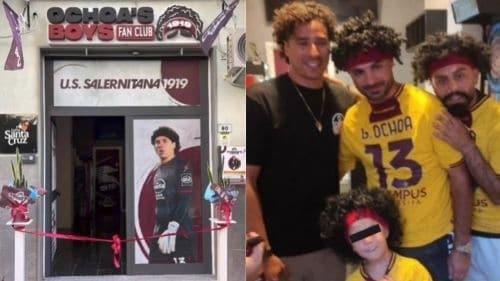 Inauguran club de fans en honor a Ochoa en Salernitana