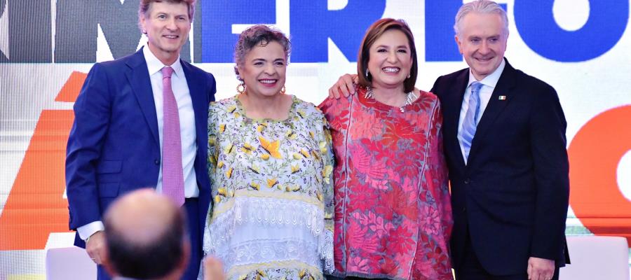 Celebran Xóchitl Gálvez, Beatriz Paredes y Santiago Creel su avance en proceso del Frente Amplio 