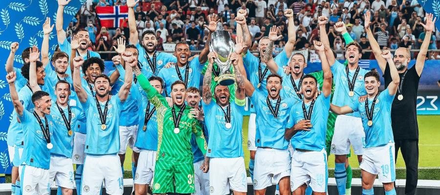 Manchester City se corona campeón de la Supercopa de Europa tras vencer al Sevilla