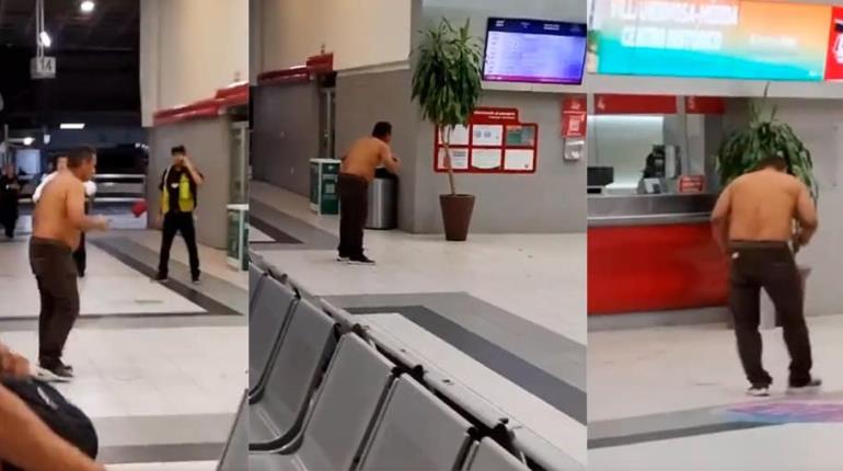 Hombre atenta contra su vida en terminal del ADO de Villahermosa