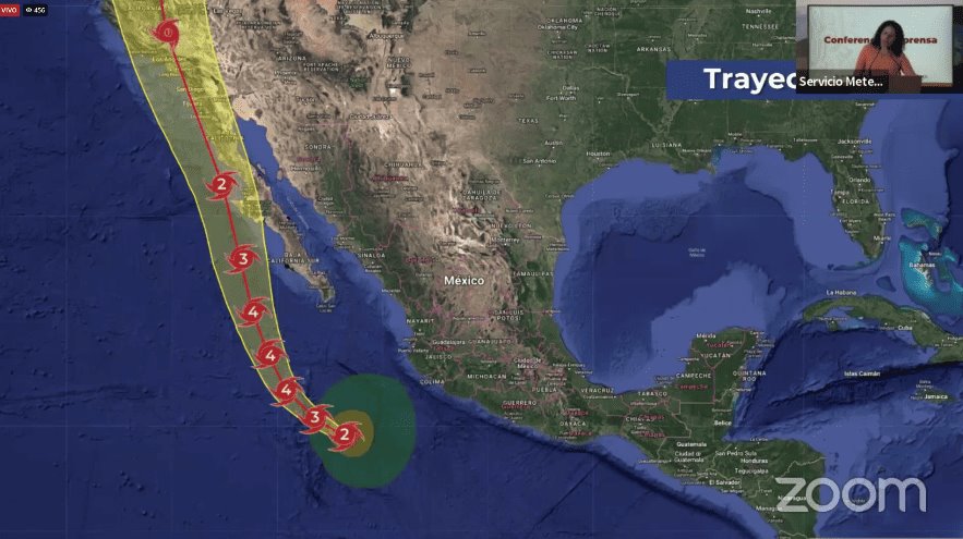 Espera Conagua que huracán Hilary toque tierra el domingo en Baja California Sur