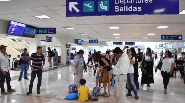 Flujo de pasajeros en Aeropuerto de Villahermosa aumenta 13.5% de enero a julio