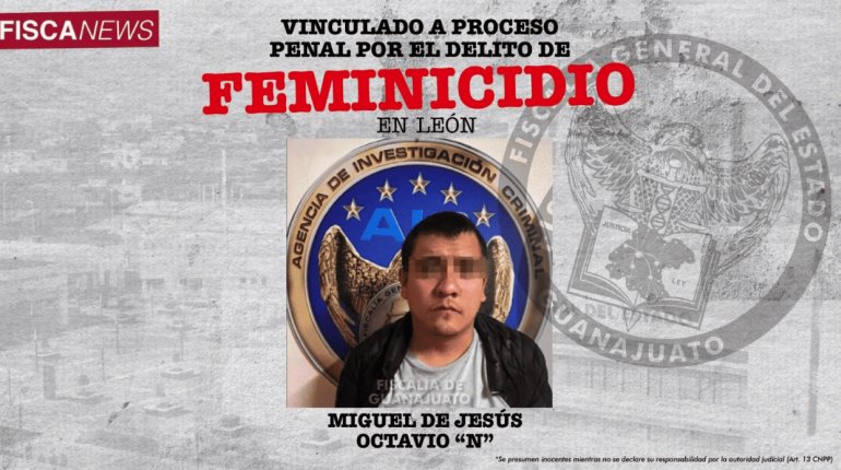 Vinculan por feminicidio a Miguel "N", sujeto que apuñaló a Milagros en Guanajuato