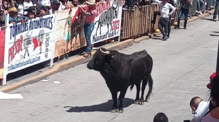 Suman 20 heridos por toros en Huamantlada, en Tlaxcala