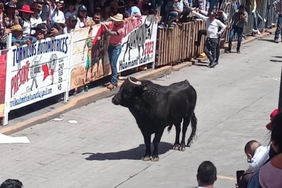 Suman 20 heridos por toros en Huamantlada, en Tlaxcala