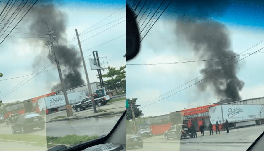 Vuelve a incendiarse bodega de paquetería Potosinos en Periférico