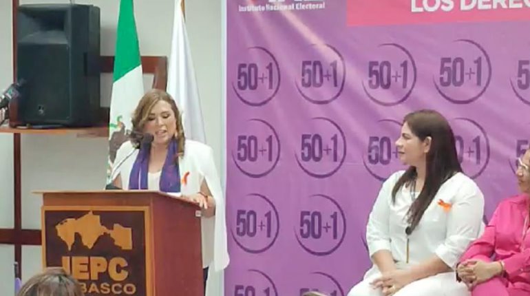 Realizan en Tabasco capacitación de mujeres del Colectivo 50+1 de región sur-sureste, en materia político-electoral