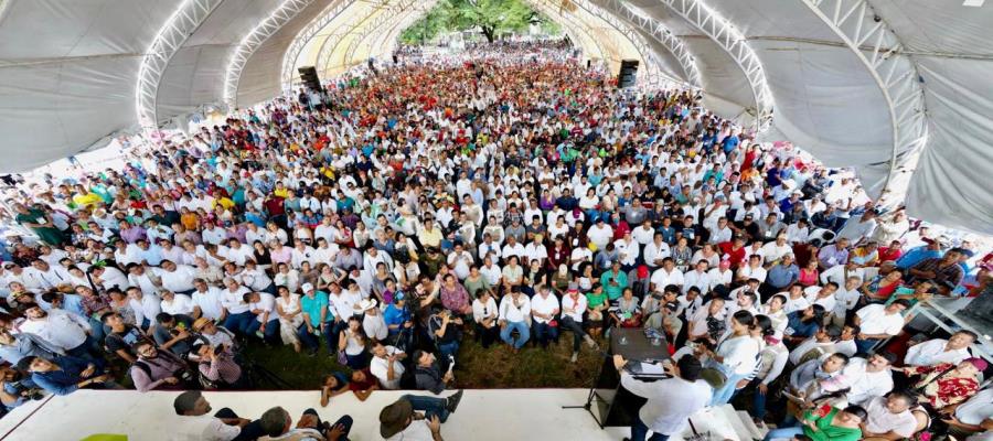 Desde Cárdenas, May encabeza celebración de 5 años de Sembrando Vida en Tabasco