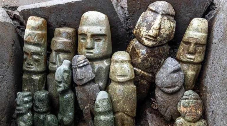 Proyecto Templo Mayor: Hallan cofre de piedra con esculturas en CDMX