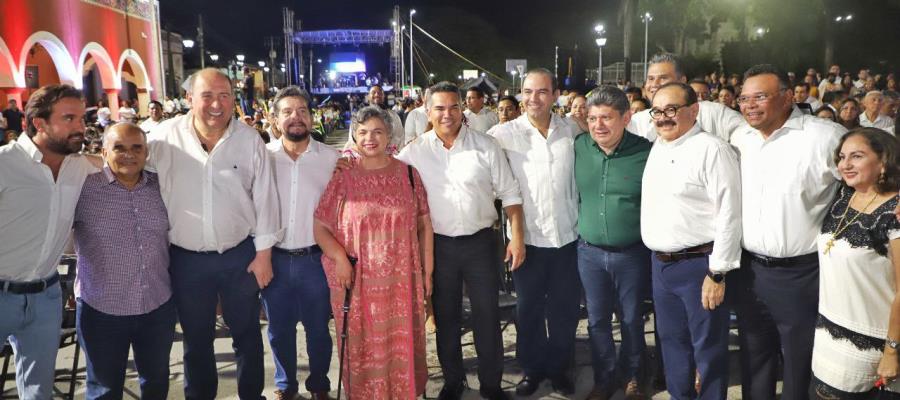 Se reúne plana mayor del PRI en informe de alcaldesa de Conkal, Yucatán