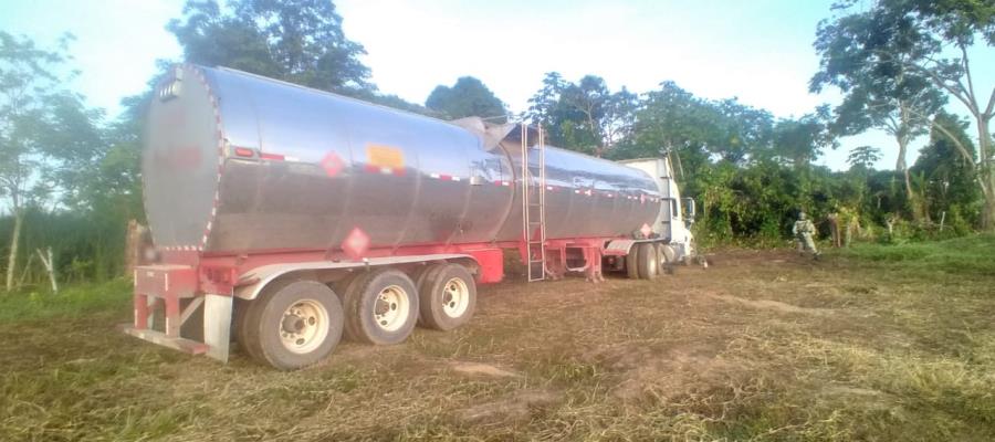 Localiza Guardia Nacional toma clandestina de combustible en Tabasco