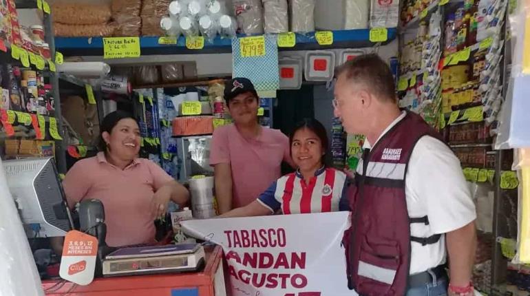 Con recorrido casa por casa, simpatizantes de Adán Augusto clausuran actividades de proselitismo