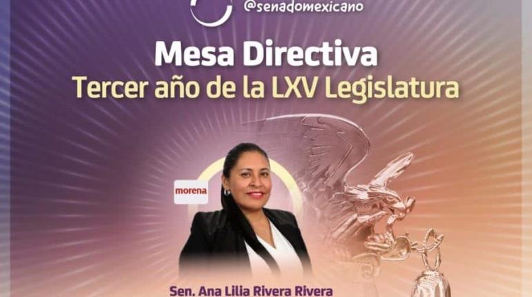 Ana Lilia Rivera es elegida nueva presidenta del Senado; frente a Diputados queda la priista Marcela Guerra