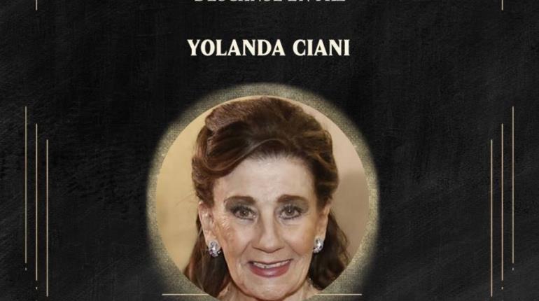 Muere la actriz Yolanda Ciani a los 85 años de edad