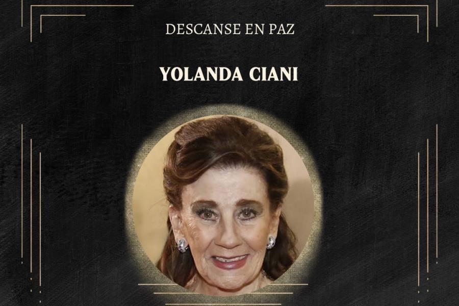 Muere la actriz Yolanda Ciani a los 85 años de edad