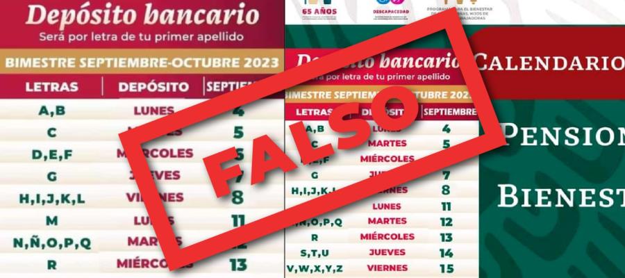 Alerta Bienestar Federal sobre falso calendario de pagos de programas sociales