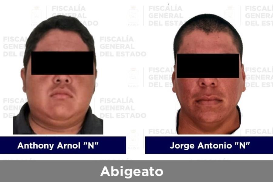 Detiene FGE a 2 hombres por delito de abigeato en Balancán