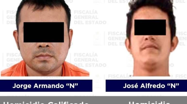 Captura FGE a 2 sujetos acusados de diferentes casos de homicidio, registrados en Paraíso