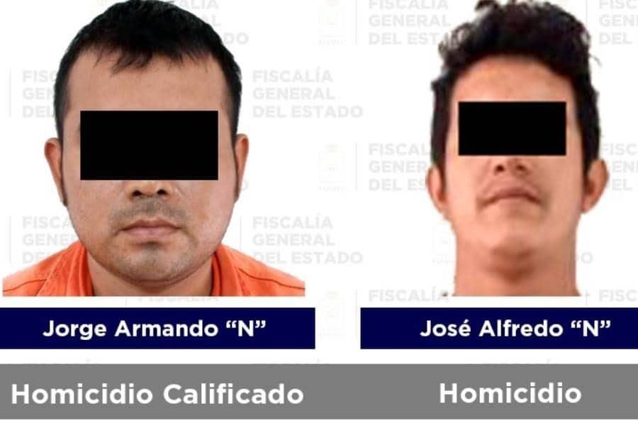 Captura FGE a 2 sujetos acusados de diferentes casos de homicidio, registrados en Paraíso