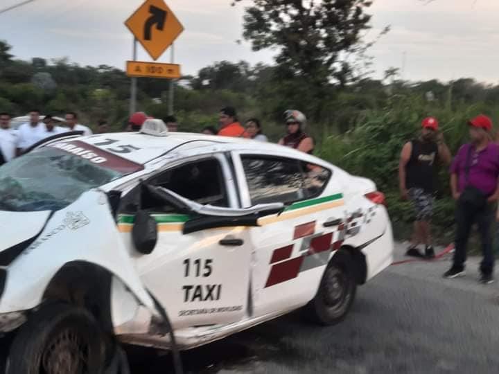 Taxista pierde la vida tras accidente en la Comalcalco-Paraíso