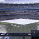 Yankees Stadium inundado tras fuertes lluvias; partido de beisbol es pospuesto