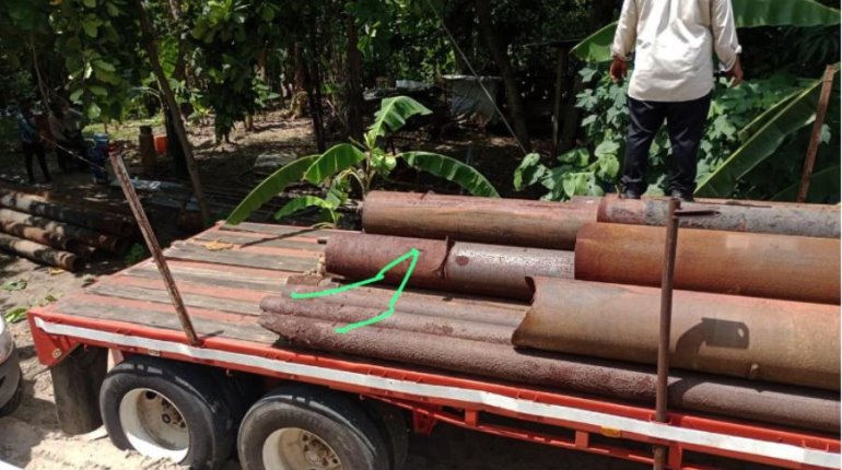 Vecinos denuncian que usarán tubería vieja para construir nuevo puente El Cometa