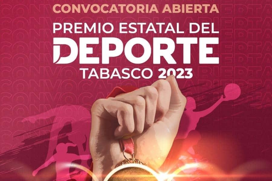 Lanzan convocatoria para Premio Estatal del Deporte y Premio al Mérito Deportivo Tabasqueño 2023