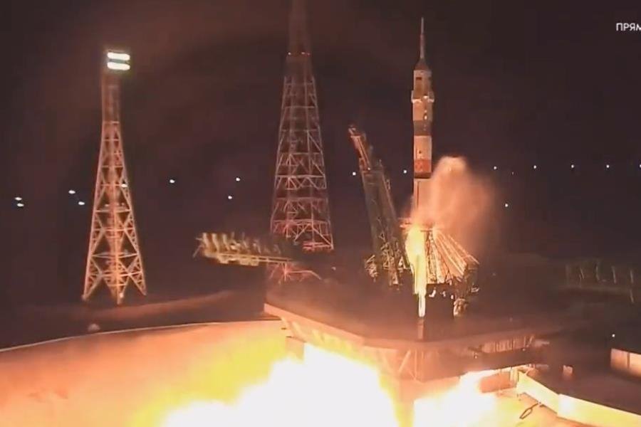 Lanza Rusia nave Soyuz MS-24 a la Estación Espacial Internacional