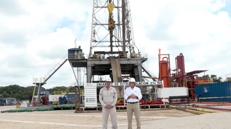 En 2 semanas llegarían a profundidad del pozo exploratorio Bushel en Cárdenas: Pemex