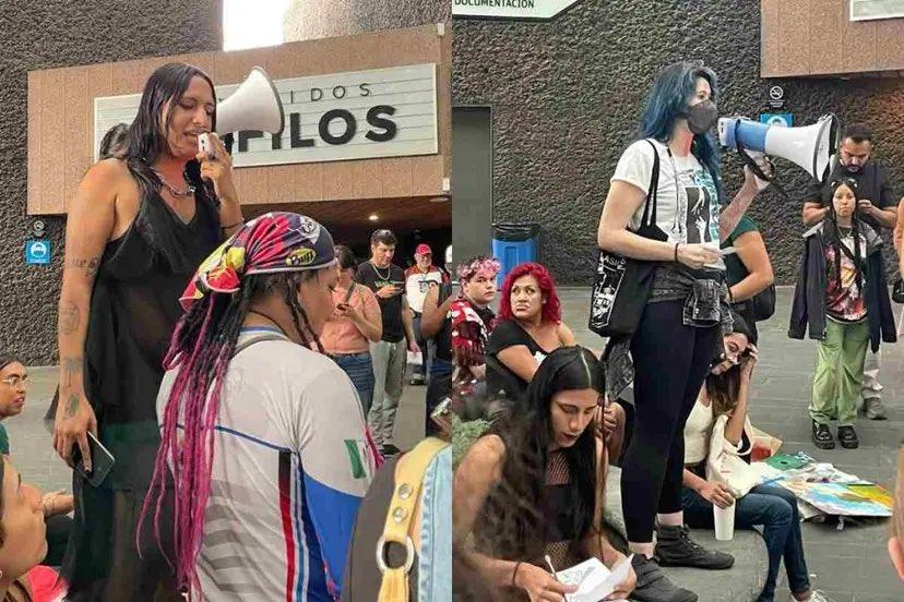 Activista trans realiza toma simbólica de la Cineteca Nacional tras acto de discriminación