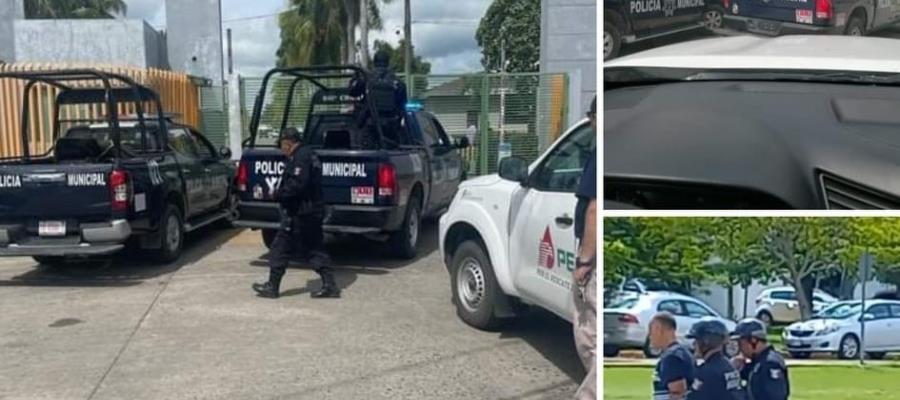 Balean a trabajadores al interior del Cobertizo de Pemex en Comalcalco