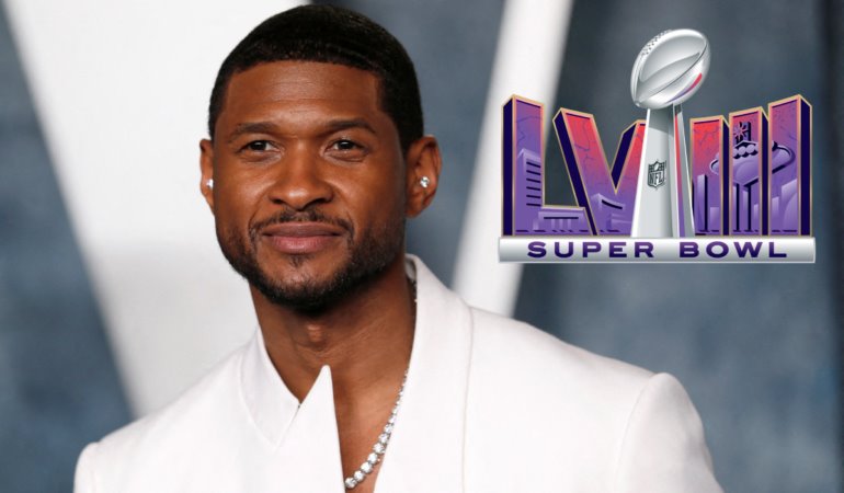 Usher en el medio tiempo del Super Bowl