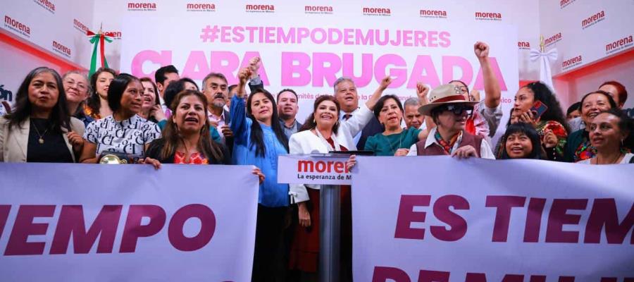 Se registran Harfuch y Brugada a proceso de Morena para la CDMX