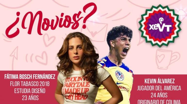 ¿Novios? Kevin Álvarez del América y Flor Tabasco tendrían romance