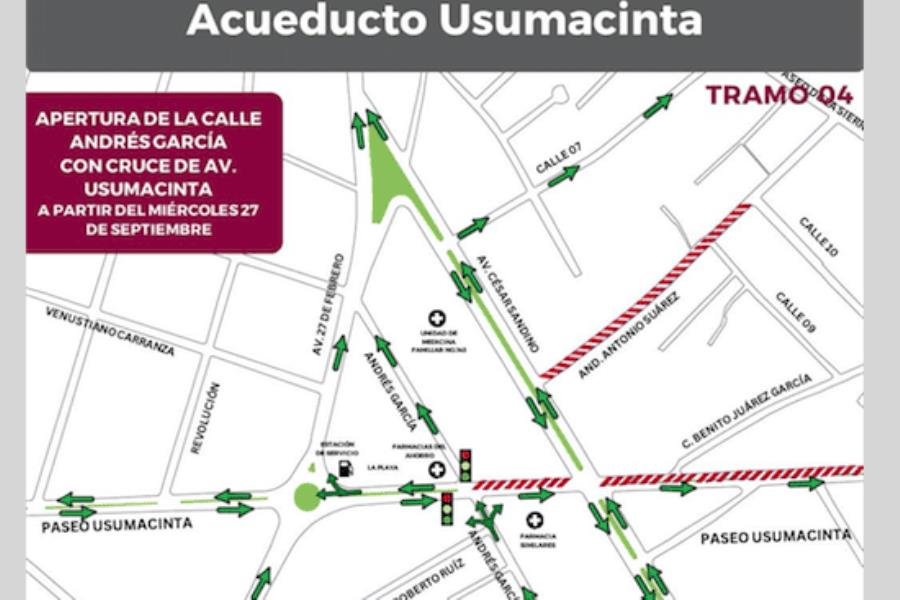 Restablecen hoy circulación de la calle Andrés García