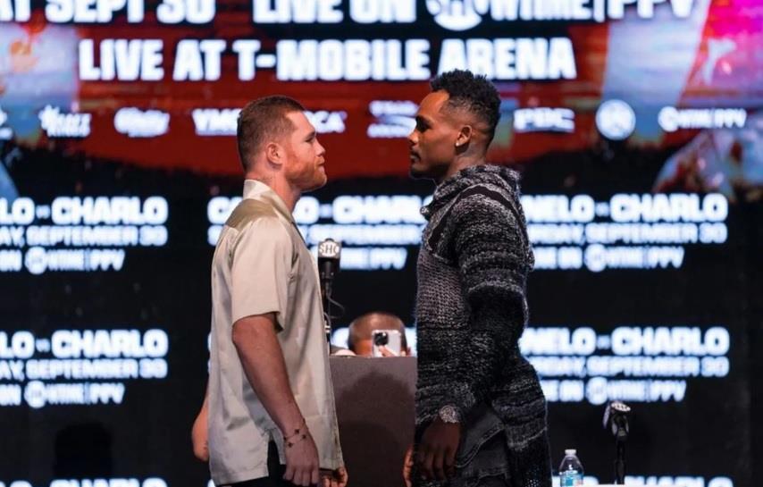 Canelo y Charlo viven su primer cara a cara en Las Vegas