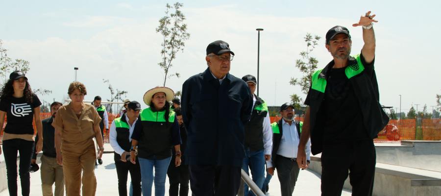 Evalúa Obrador avances de recuperación del lago de Texcoco; estará listo en 2024